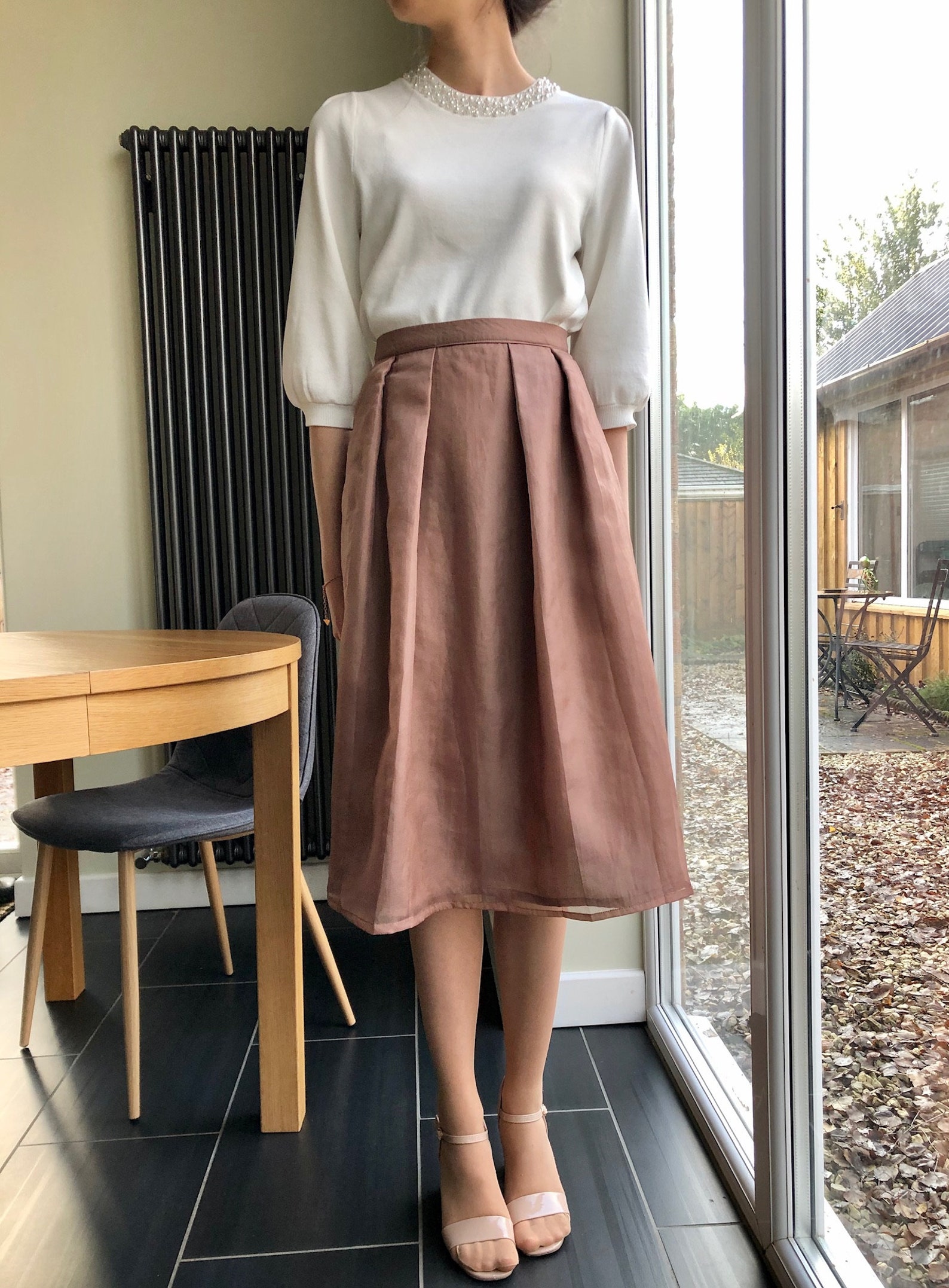 Skirt With Pockets Midi Skirt Pleated Skirt Summer Skirt - Etsy