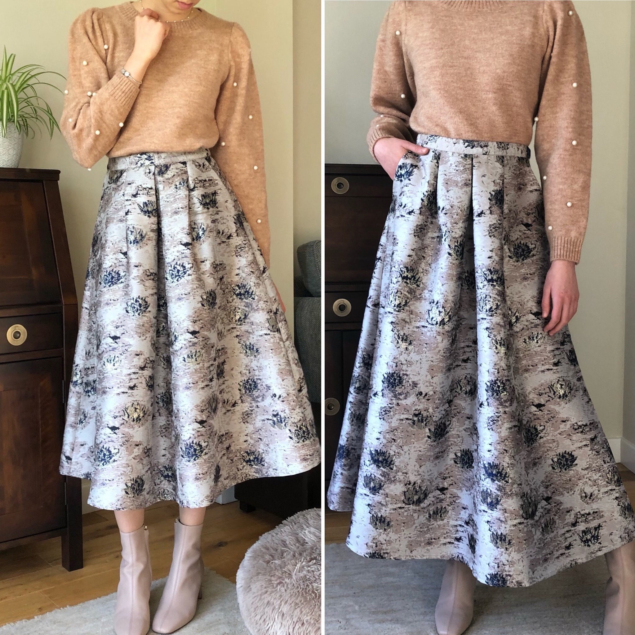 Long skirt and top mother of the bride sales