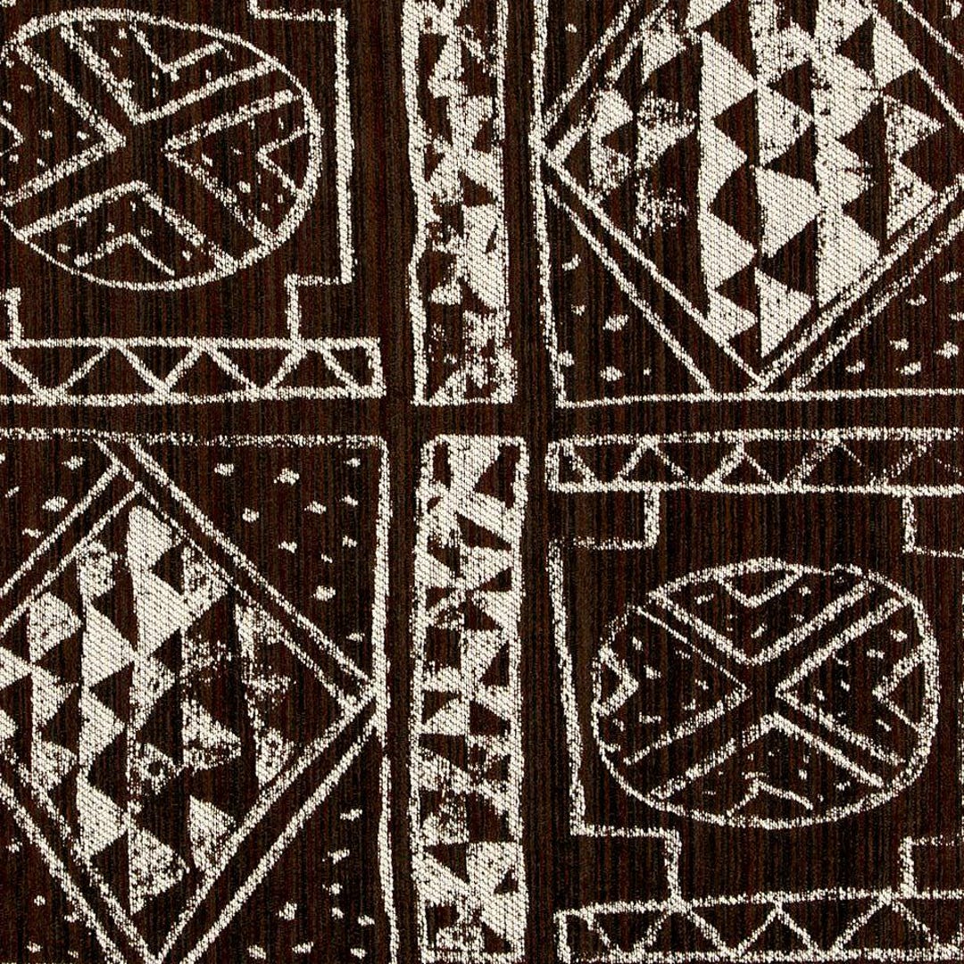 African Inspired Ethnic Chic Mud Cloth Woven Upholstery Fabric Carob 3 ...