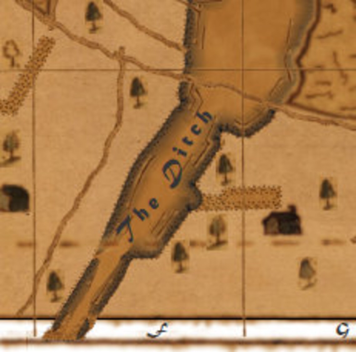 Historical Map of the Town of Fenwick Island, Delaware Etsy