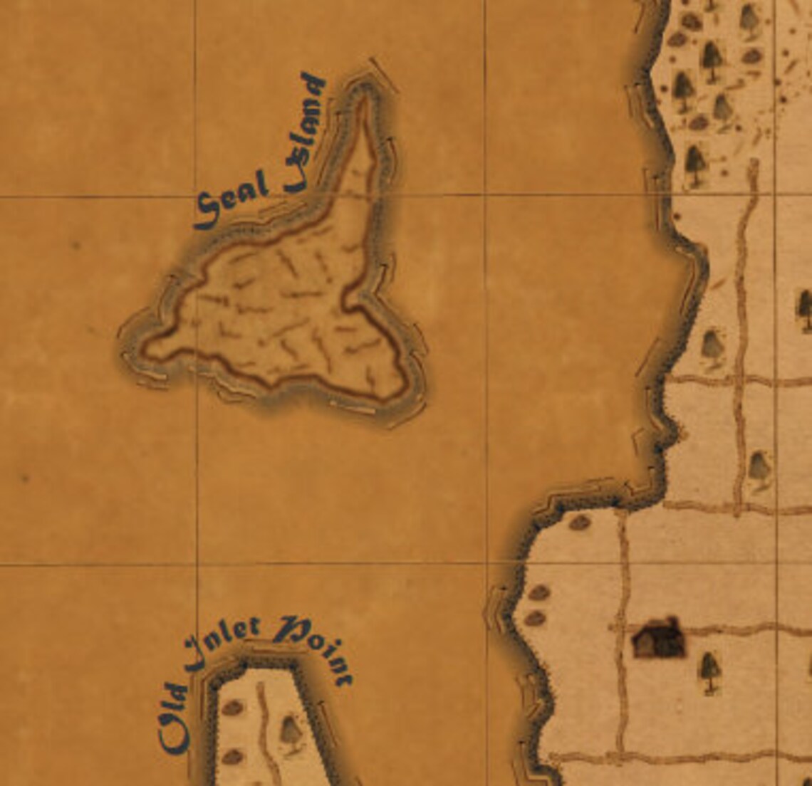 Historical Map of the Town of Fenwick Island, Delaware Etsy