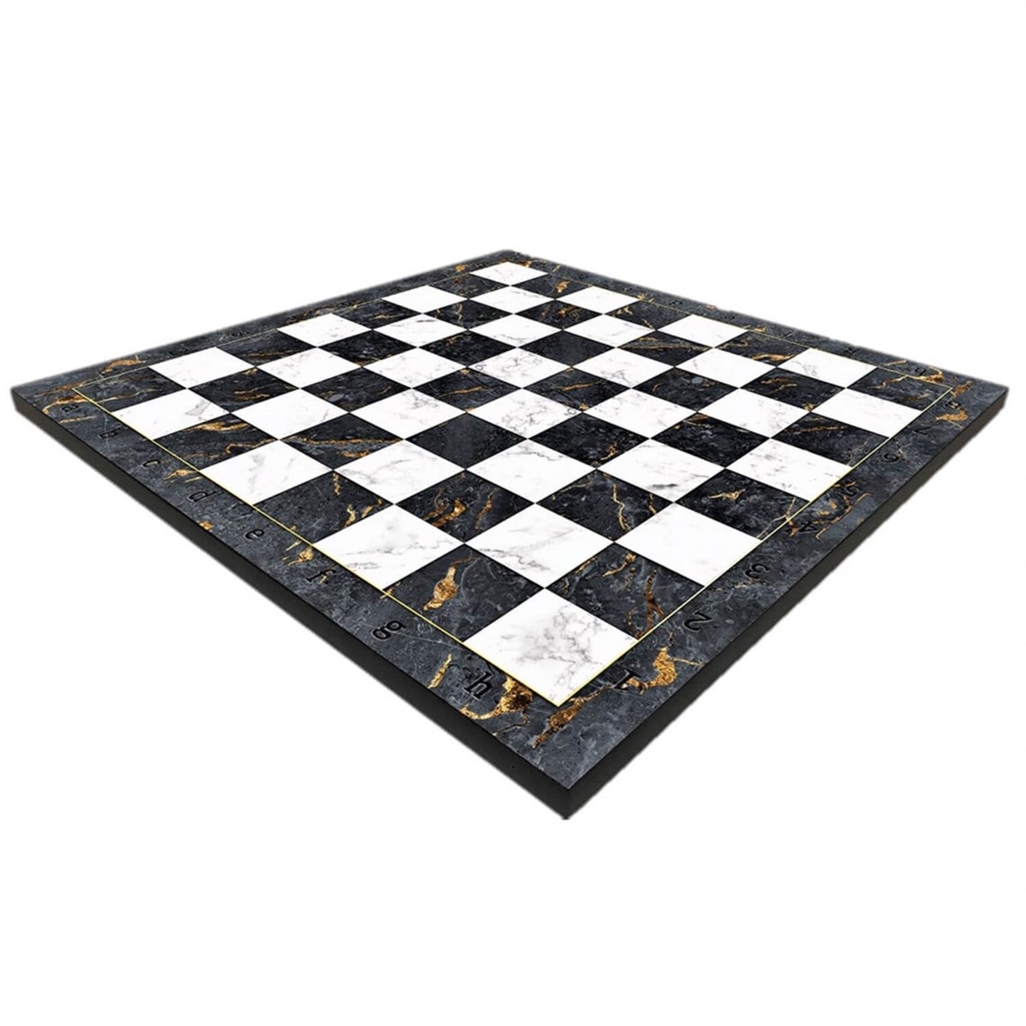 Wooden Chess Board Theme Patterned 37x37 Cm Etsy