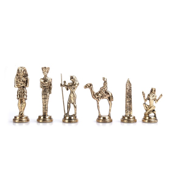 Historical Egypt Pharaoh Figures Metal Chess Set for Adults - Etsy