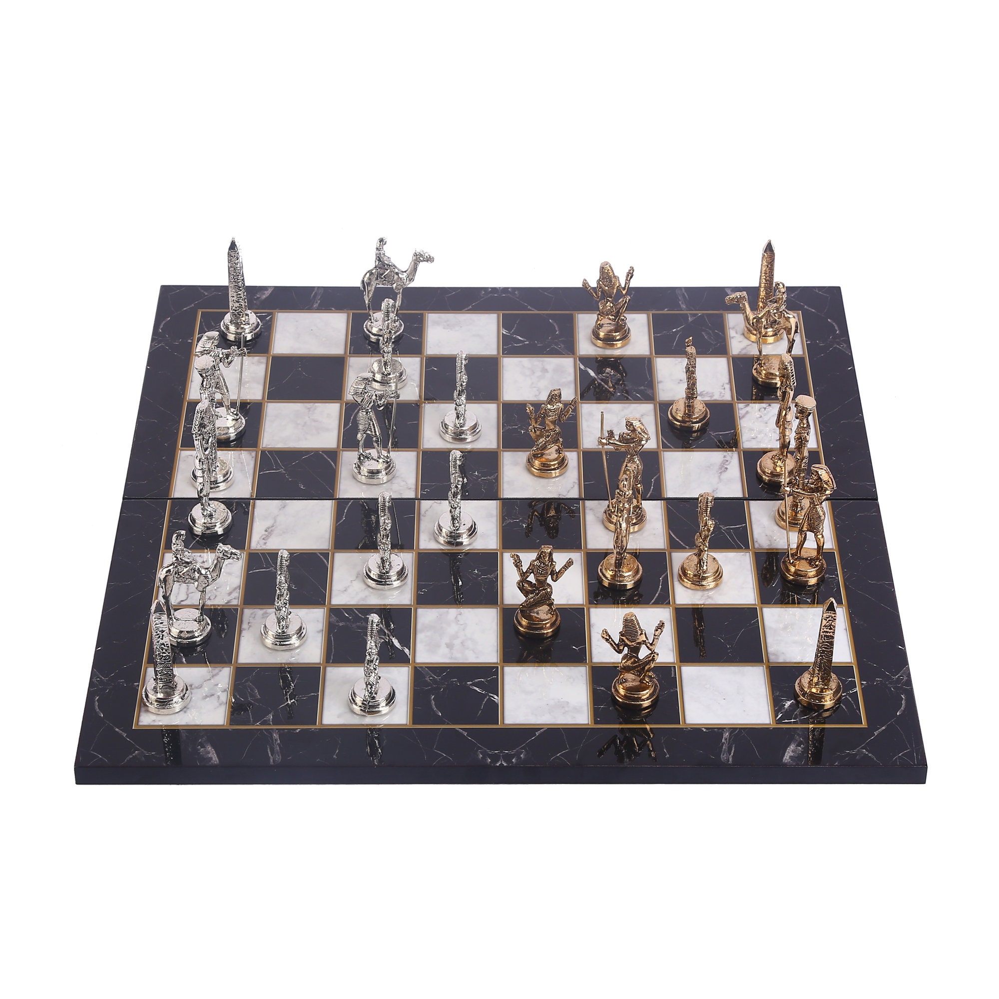 Historical Egypt Pharaoh Figures Metal Chess Set for Adults - Etsy