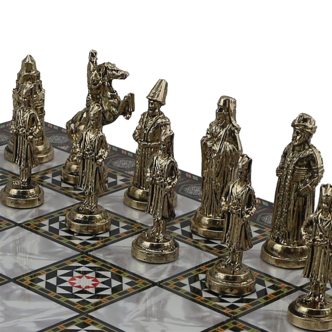 Ottoman Vs Byzantine Figures Metal Chess Set for Adults Etsy