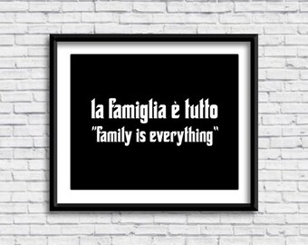 La Famiglia E Tutto Etsy