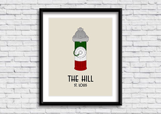 The Hill St. Louis PRINTABLE Sign, Saint Louis, Missouri, Italian ...