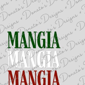 Kitchen Mangia PRINTABLE Sign in GRAY, Eat!, Decor, Cucina, Italian ...