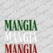 Kitchen Mangia PRINTABLE Sign in GRAY Eat Decor Cucina - Etsy