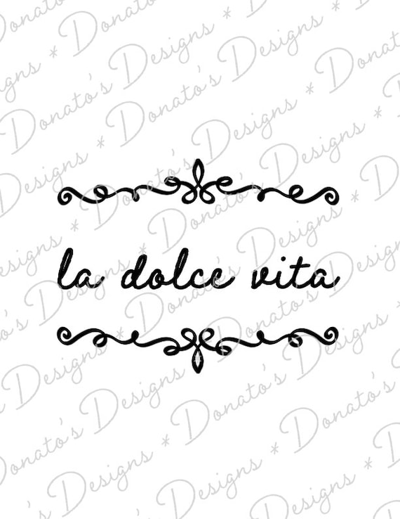 Digital Download Italian la Dolce Vita for - Etsy