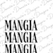 Kitchen Mangia PRINTABLE Sign in WHITE, Eat, Cucina, Decor, Italian ...