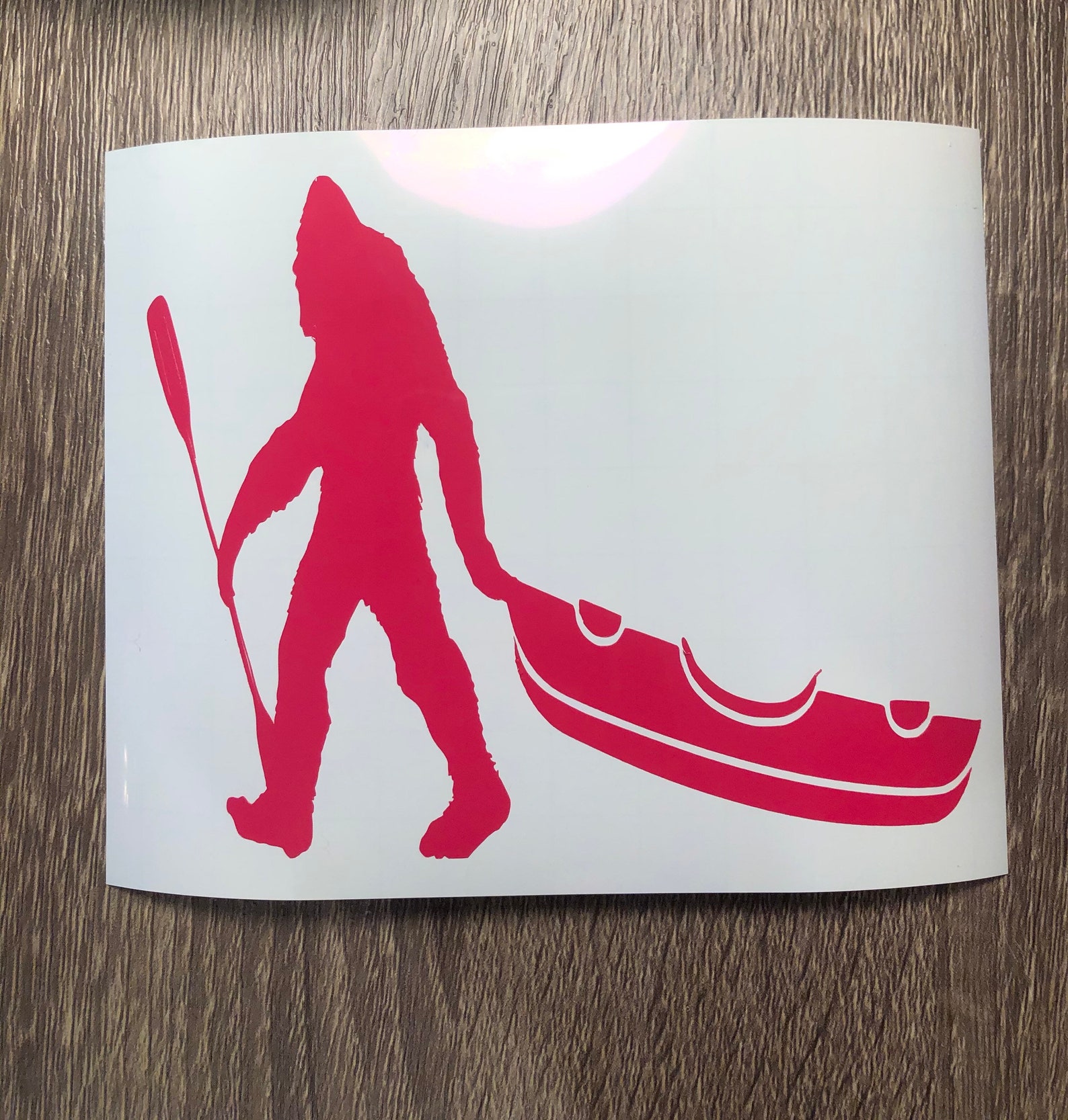 Bigfoot Kayak Sticker Bigfoot Decal Kayak Decal Cooler Etsy