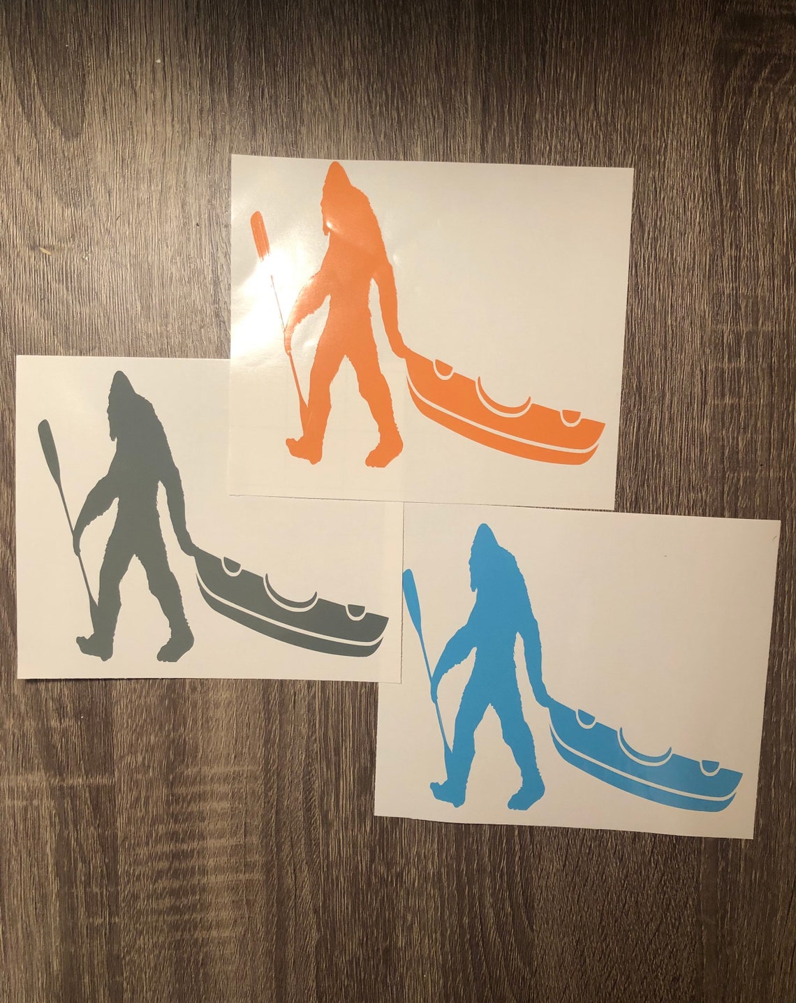 Bigfoot Kayak Sticker Bigfoot Decal Kayak Decal Cooler Etsy