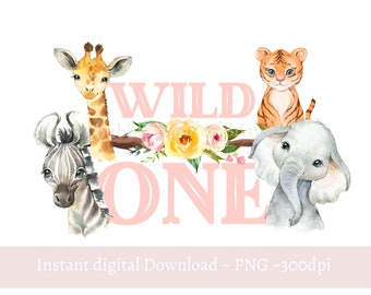 Download Wild One Animals Svg Etsy