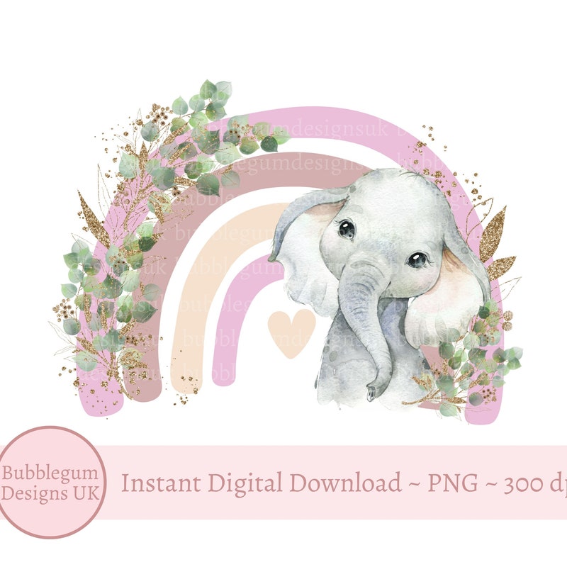 Elephant Clipart - Etsy