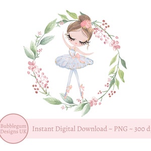 Ballerina PNG, Sublimation Design, Ballet PNG, Ballerina Digital Design, Ballerina Clip Art, Instant Digital Download