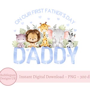 Papá PNG para el primer día del padre, diseño de sublimación para el día del padre, diseño de tarjeta para el primer día del padre, descarga digital instantánea