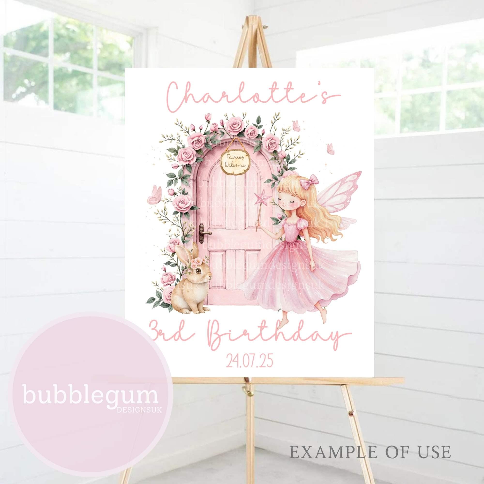 Pink Fairy Door PNG, Fairies Sublimation Design, Fairy Birthday Party ...