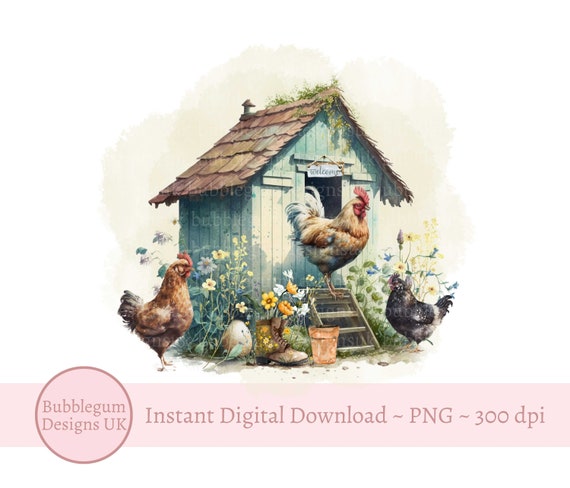 Vintage Metallschild Huhn & Eier – Lustige Wanddekoration Für Garten & Stall