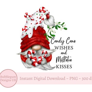 Candy Cane desea Gnome PNG, signo de barra de cacao, diseño de sublimación de signo de Navidad Gonk, diseño de sublimación de Navidad, descarga digital instantánea