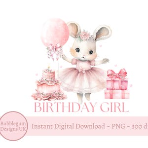 Rosa Tutu Bunny Geburtstagskind PNG, Bunny Sublimationsdesign, 1. Geburtstag T-Shirt, Ballerina Bunny, Tutu Bunny, sofortiger digitaler Download