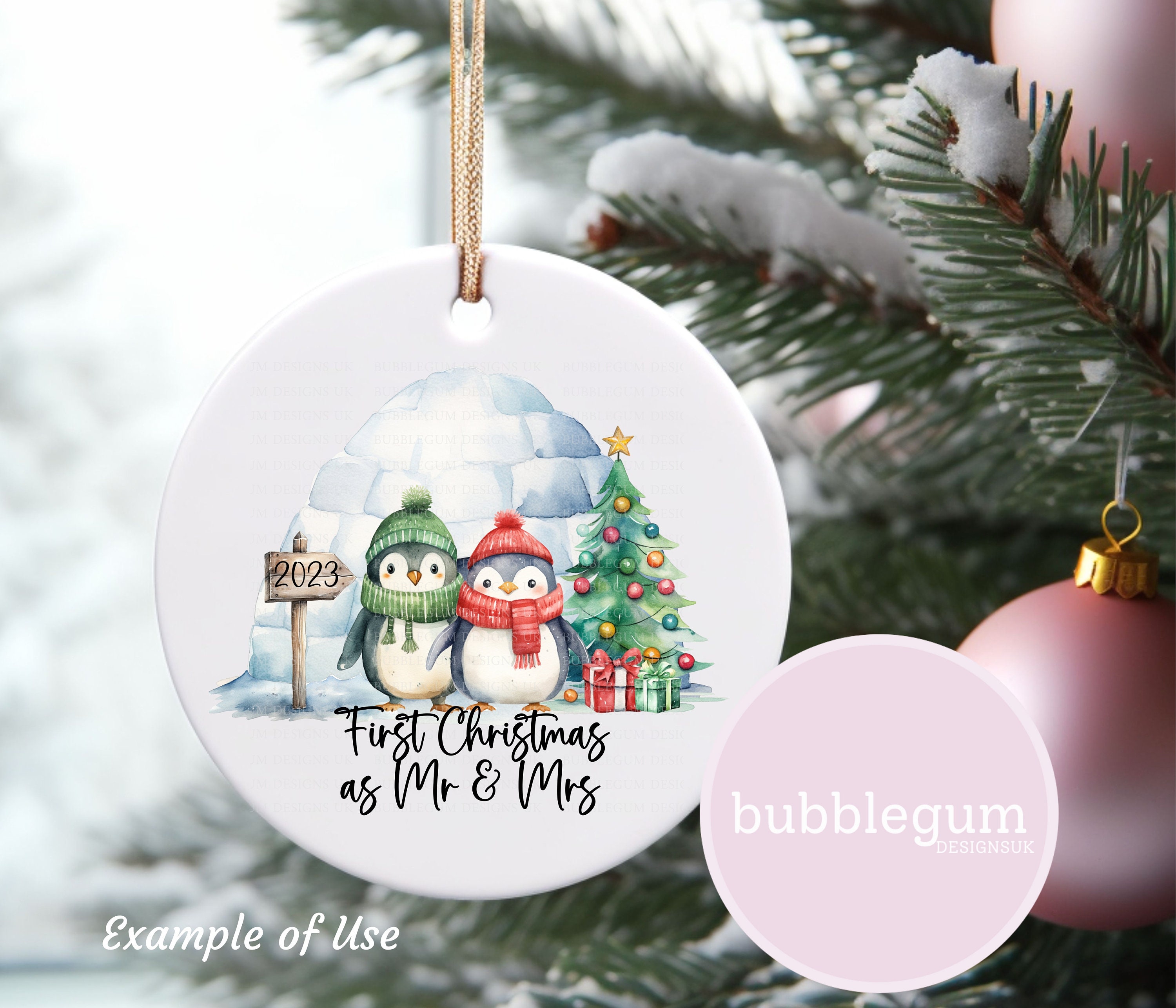 Carte De Noël Romantique En Forme De Pingouin - Message 'You're My Soulmate' - Pour Couple, Mari/épouse - 20,6x13,5 Cm Avec Enveloppe