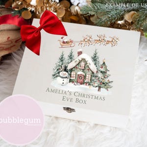 Jultomtens renarsläde och julhus PNG, julclipart, julsäckdesign, sublimering av julaftonslåda, omedelbar digital nedladdning bild 4