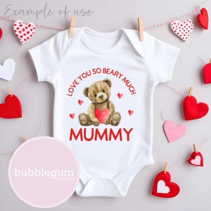 Te amo muito mamãe, ursinho de pelúcia PNG, design de sublimação de dia dos namorados, 1º dia dos namorados, sublimação de ursinho de pelúcia, download digital instantâneo,