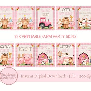 Pacote com 10 placas de mesa para festa em fazenda, decoração de aniversário em fazenda, placas de buffet, placas para festa em fazenda, DOWNLOAD DIGITAL INSTANTÂNEO