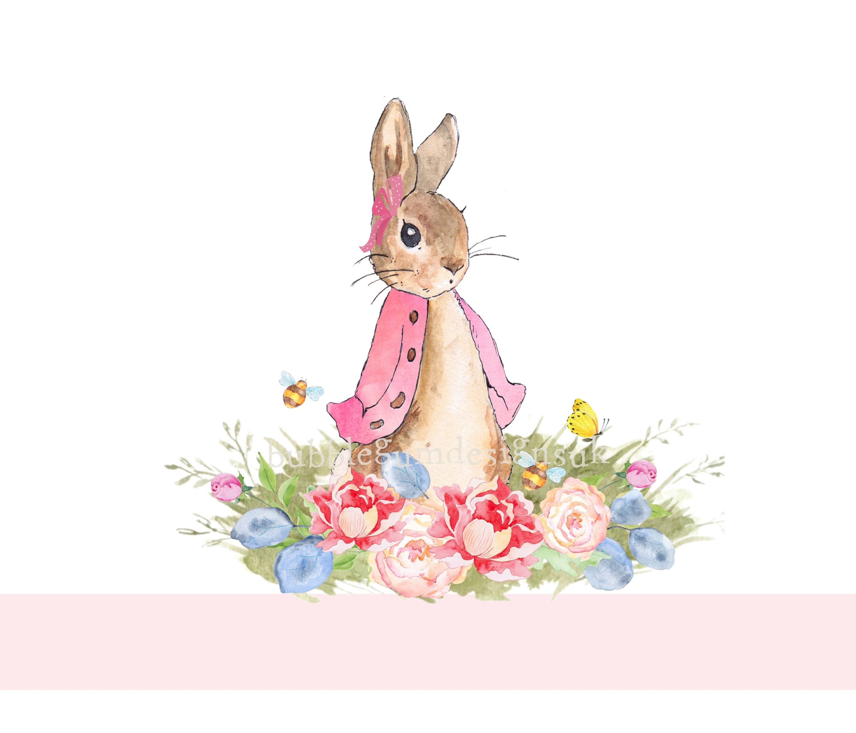 Peter Rabbit Pink Flopsy Bunny PNG Sublimation Design Baby | Etsy
