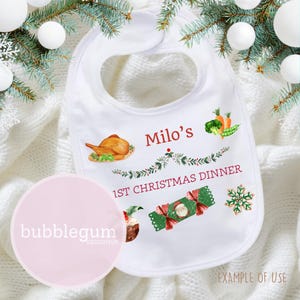 My First Christmas Dinner PNG, Christmas Clipart, 1st Christmas Design, Christmas Bib Sublimation, Christmas Tee,  Instant Digital Download