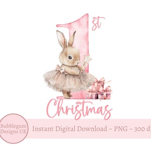 Weihnachten PNG, Baby Bunny Sublimationsdesign, Weihnachtsbaum, Santa Sack Design, sofortiger digitaler Download