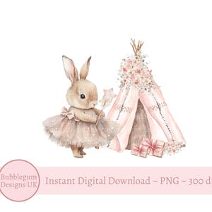 Rosa Tutu Bunny Geburtstag PNG, Baby Bunny Sublimationsdesign, 1. Geburtstag T-Shirt, Ballerina Bunny, Tutu Bunny, sofortiger digitaler Download