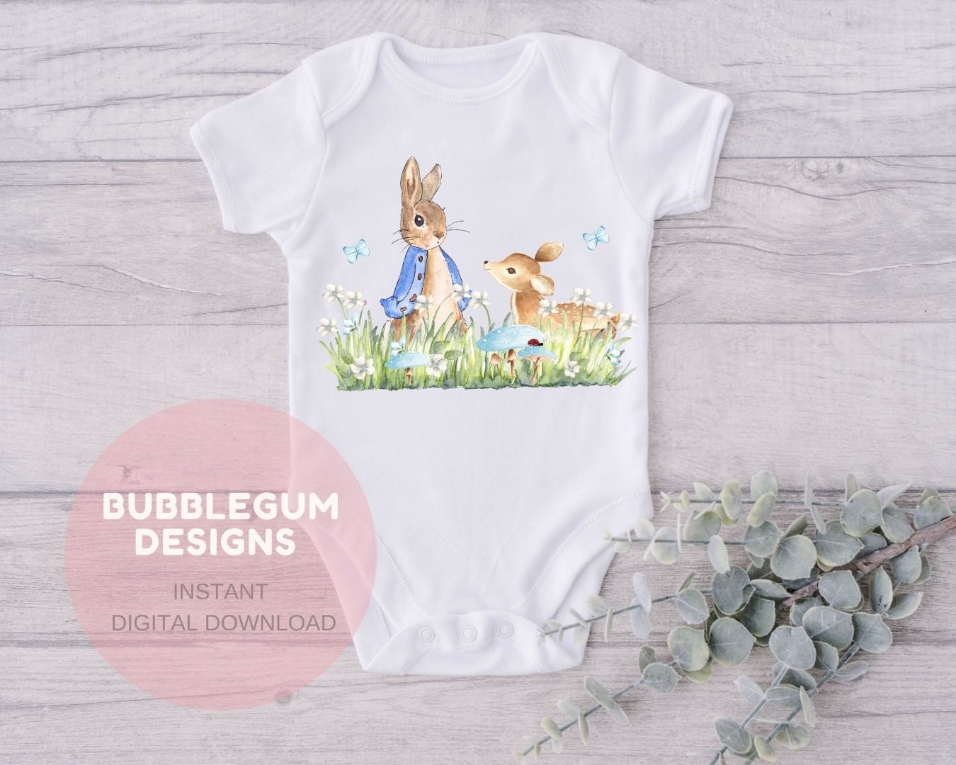 Peter Rabbit The Deer Peter Rabbit Woodland PNG Baby Deer Sublimation Design | Etsy India