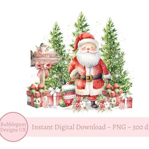 Kerstman kerstbos sublimatieontwerp, png, kerstkaartontwerp, kerstzakontwerp, instant digitale download