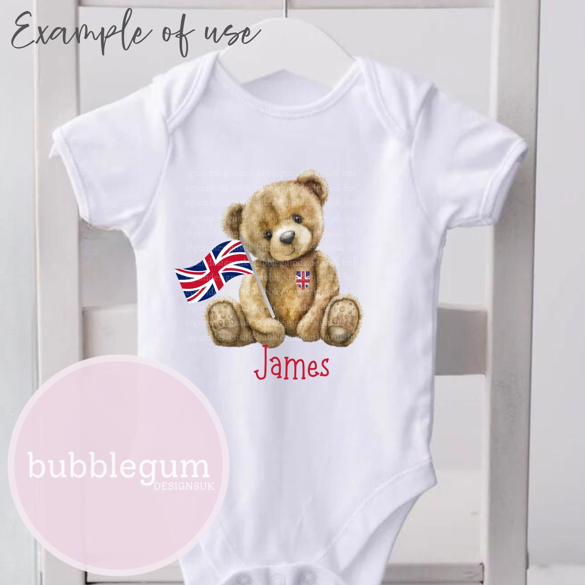 Pull rouge drapeau anglais pour peluche de 25 cm à 35 cm