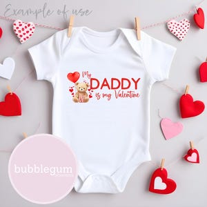 Papà è il mio orsacchiotto di San Valentino PNG, design di sublimazione di San Valentino, biglietto del primo giorno di San Valentino, sublimazione di orsacchiotto, download digitale istantaneo