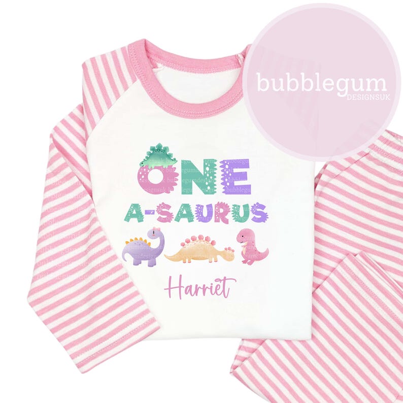 One Asaurus Design Girls One A Saurus Birthday Dinosaur Sublimation Design, PNG, 1st ...