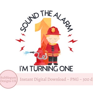 Suona l'allarme, sto per compiere un anno Vigile del fuoco Design a sublimazione, Maglietta per feste di vigili del fuoco e soccorso, Vigile del fuoco, Fuoco, Download digitale istantaneo PNG