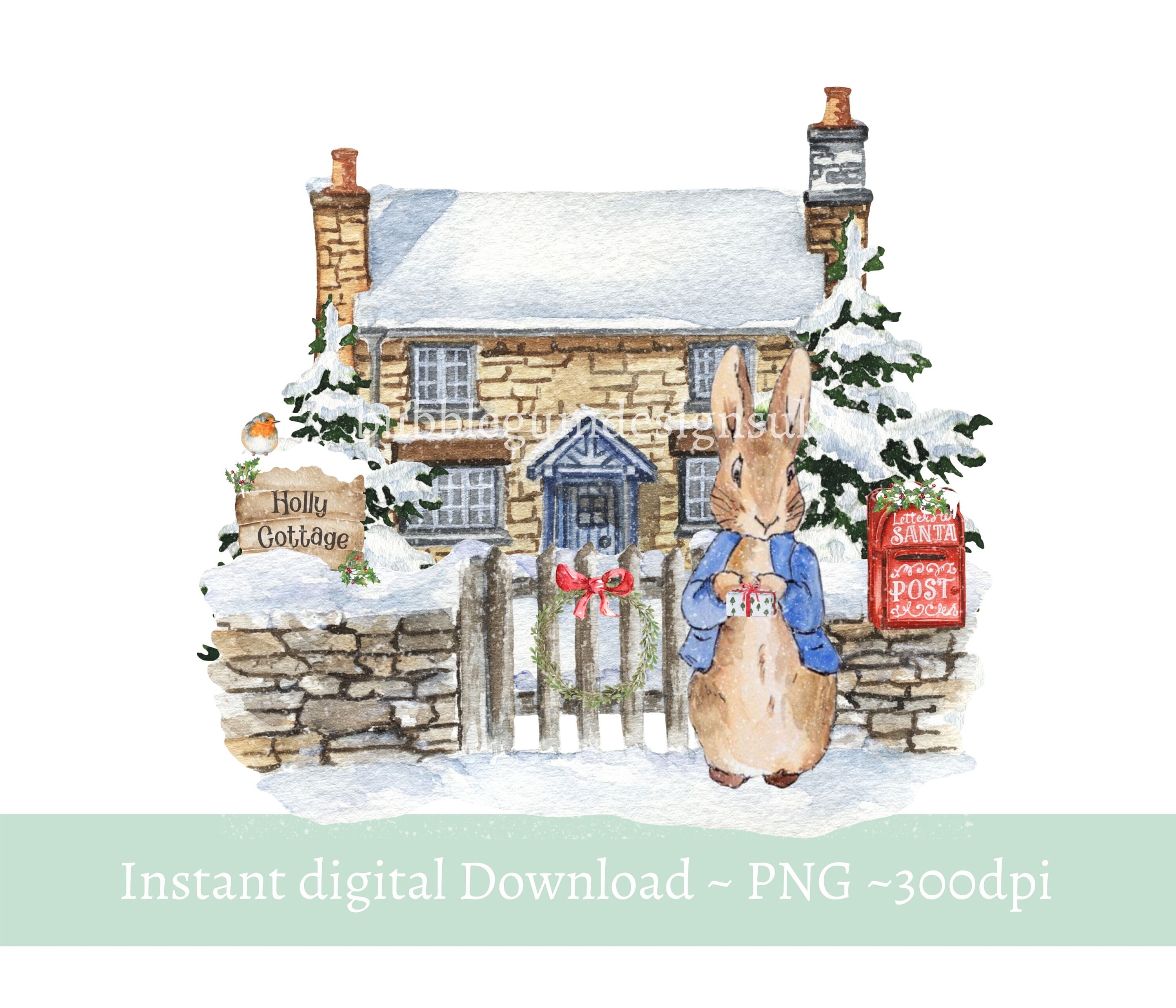 sublimation design christmas clip art illustrations christmas houses postcards Winter cottages PNG clipart