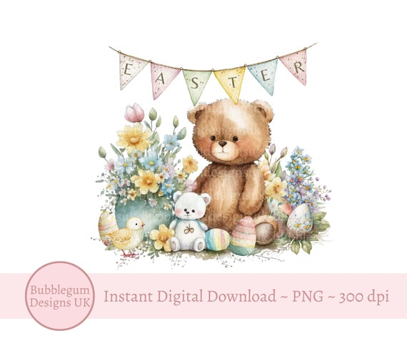 Happy easter teddy bear cheap