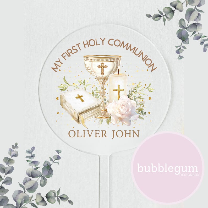 Set of 3 My First Holy Communion PNG, 1st Communion Sublimation Design ...