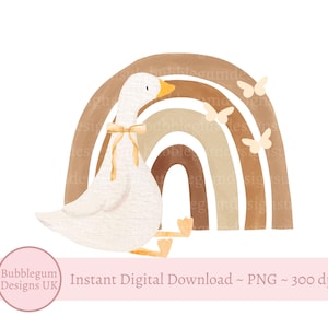 Dumme Gans Neutraler Regenbogen PNG, Dumme kleine Gans Sublimationsdesign, Dumme Gans Clipart, trendige Dumme Gans, sofortiger digitaler Download