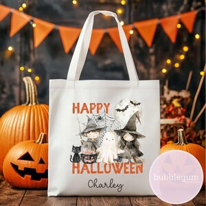 Happy Halloween PNG, Halloween T-Shirt Sublimation Design, Halloween Treat Bag, Halloween Witch & Ghost, Spooky Tee Instant Digital Download image 4