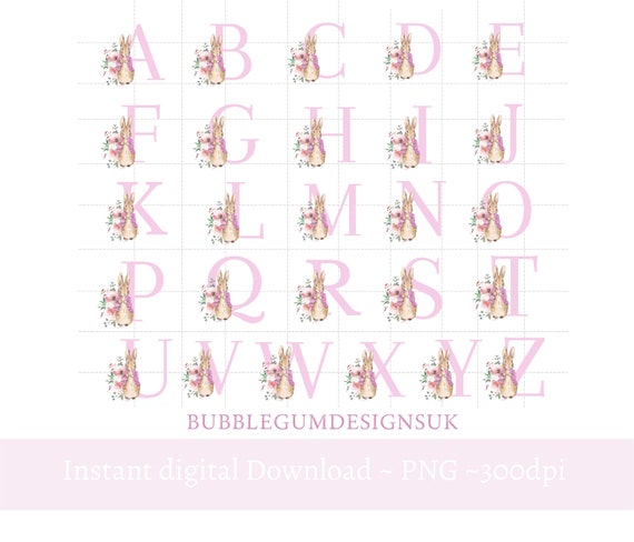 Alphabet Letters Pink PNG Letters for Learning and Creativity by Ivanatall