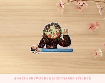 The Hero With No Fear Die Cut Glitter Vinyl Sticker