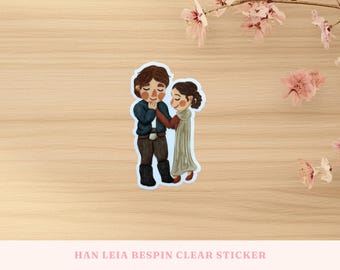 I Love You I Know HanLeia Die Cut Clear Vinyl Sticker