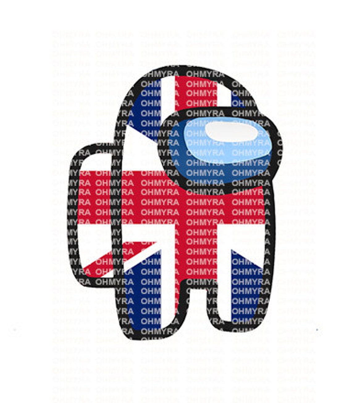 AMONG US / Impostor / Crewmate / United Kingdom Flag Etsy