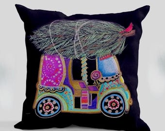 Desi Christmas Pillow