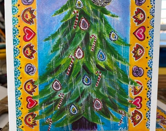 Desi Truck Art Christmas Card
